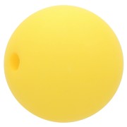 14mm Matte effect resin bead - Sun Yellow x1