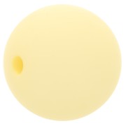 14mm Matte effect resin bead - Pastel yellow x1|raw }}
