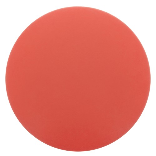 12mm Round matte effect resin cabochon - Coral Red x1