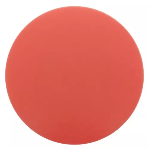 12mm Round matte effect resin cabochon - Coral Red x1