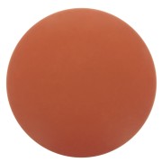 12mm Round matte effect resin cabochon - Terracotta x1