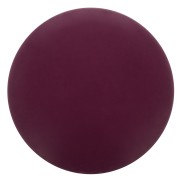 12mm Round matte effect resin cabochon - Eggplant x1|raw }}