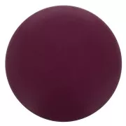 12mm Round matte effect resin cabochon - Eggplant x1