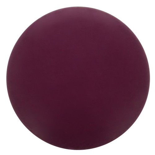 12mm Round matte effect resin cabochon - Eggplant x1