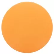 14mm Round matte effect resin cabochon - Light Orange x1