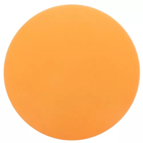 14mm Round matte effect resin cabochon - Light Orange x1
