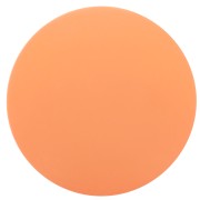 14mm Round matte effect resin cabochon - Coral x1