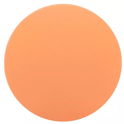 14mm Round matte effect resin cabochon - Coral x1