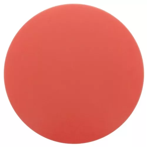 14mm Round matte effect resin cabochon - Coral Red x1