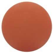 14mm Round matte effect resin cabochon - Terracotta x1|raw }}