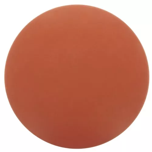 14mm Round matte effect resin cabochon - Terracotta x1