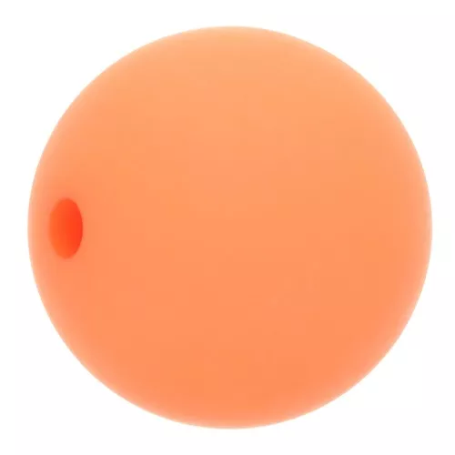 8mm Matte effect resin bead - Coral x1