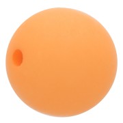 10mm Matte effect resin bead - Light Orange x1