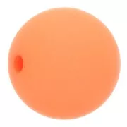 10mm Matte effect resin bead - Coral x1