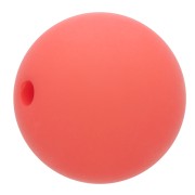 10mm Matte effect resin bead - Coral Red x1|raw }}