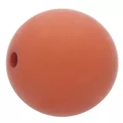 10mm Matte effect resin bead - Terracotta x1