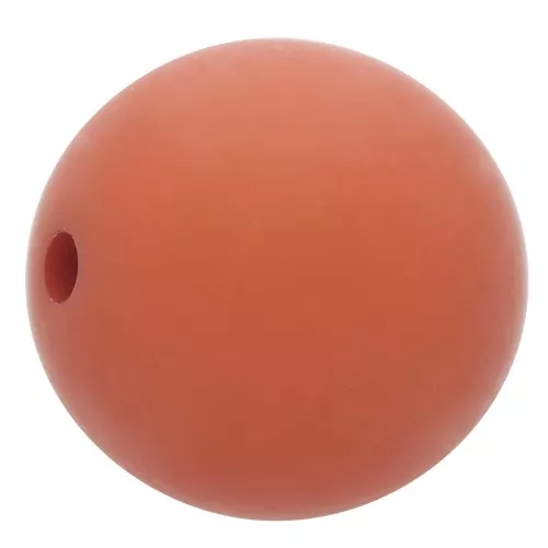 10mm Matte effect resin bead - Terracotta x1