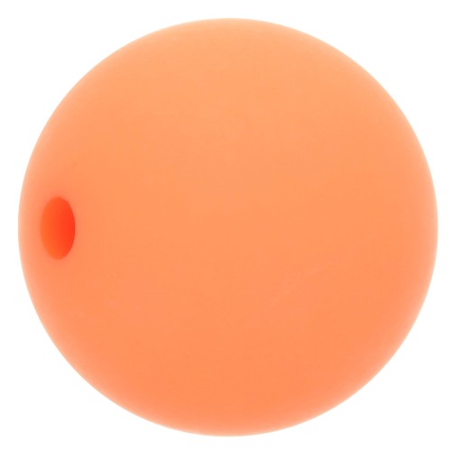 12mm Matte effect resin bead - Coral x1