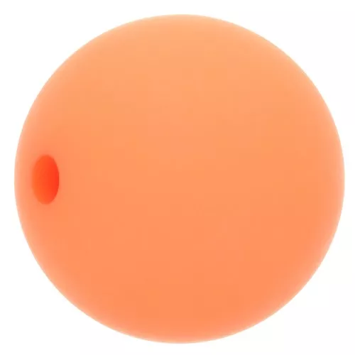 14mm Matte effect resin bead - Coral x1