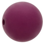 14mm Matte effect resin bead - Eggplant x1|raw }}