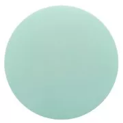 12mm Round matte effect resin cabochon - Mint x1