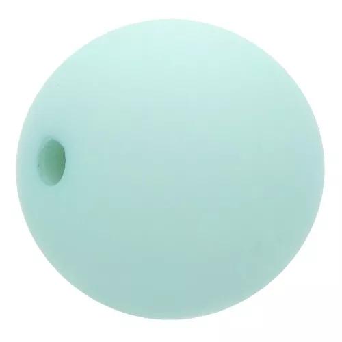 8mm Matte effect resin bead - Mint x1