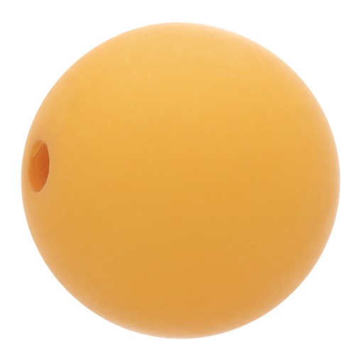8mm Matte effect resin bead - Mustard x1