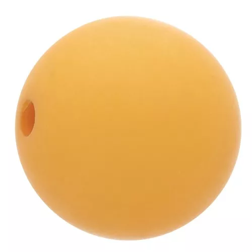 8mm Matte effect resin bead - Mustard x1