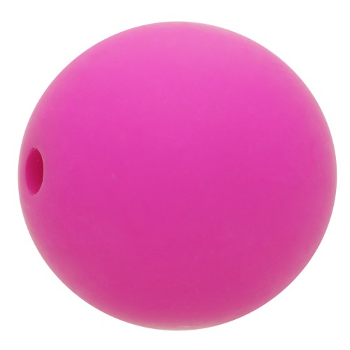 10mm Matte effect resin bead - Fuchsia x1