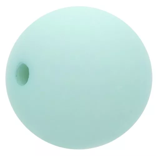 12mm Matte effect resin bead - Mint x1
