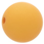12mm Matte effect resin bead - Mustard x1