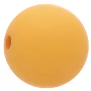 12mm Matte effect resin bead - Mustard x1