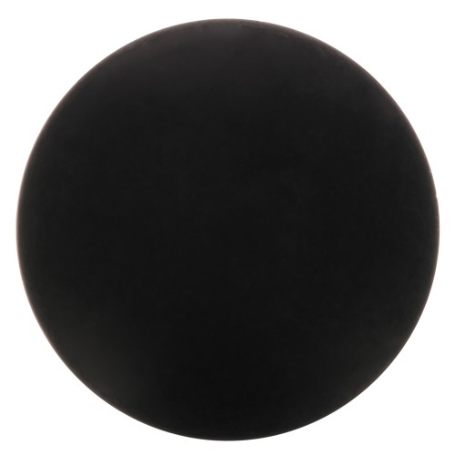 12mm Round matte effect resin cabochon - Black x1