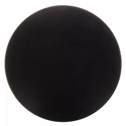 12mm Round matte effect resin cabochon - Black x1