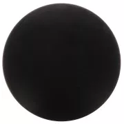 14mm Round matte effect resin cabochon - Black x1