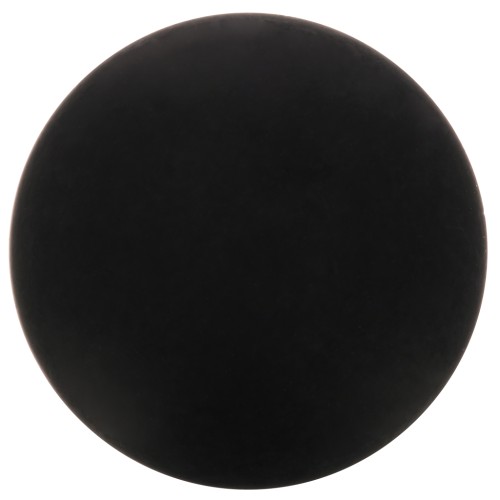 14mm Round matte effect resin cabochon - Black x1