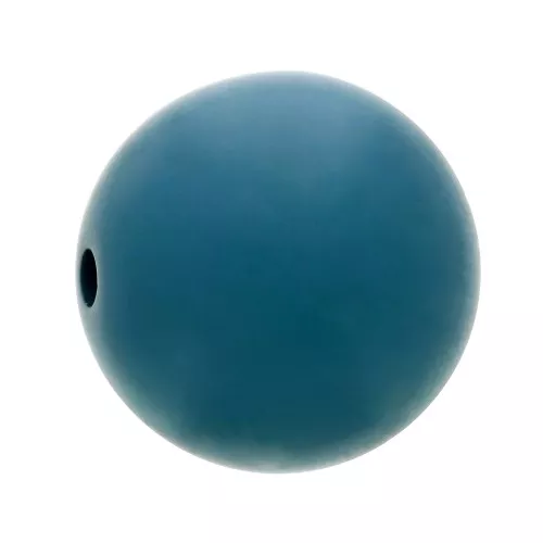8mm Matte effect resin bead - Pigeon Blue x1