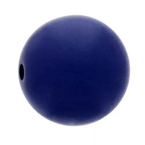 8mm Matte effect resin bead - Navy x1