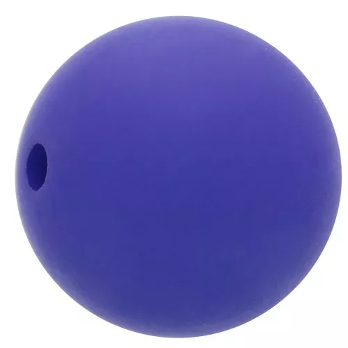 12mm Matte effect resin bead - Royal Blue x1