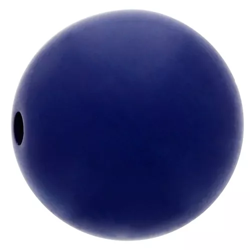 14mm Matte effect resin bead - Navy x1