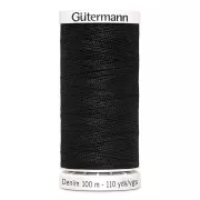 Gütermann Denim Sewing Thread - Black (n°1000) x100m