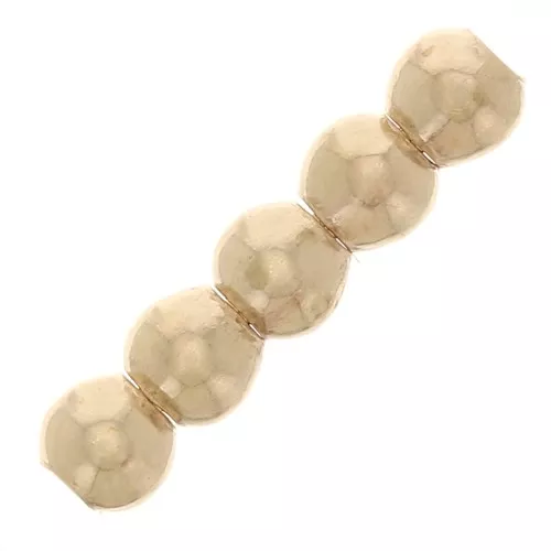 2mm Round beads - light Gold filled x100