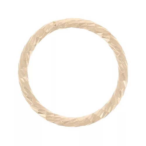 10mm Round closed diamond effect ring - Gold filled x1