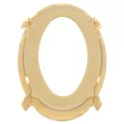 18x13mm Claw setting for PureCrystal 4122 Oval Rivoli - Gold Tone x1