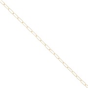 2.9mm Rectangle mesh Chain - Gold filled x50cm