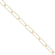 2.9mm Rectangle mesh Chain - Gold filled x50cm