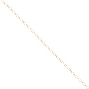 2.8mm alternating Rombo mesh chain - Gold filled x 50cm|raw }}