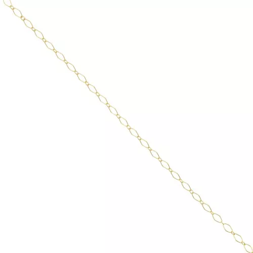2.8mm alternating Rombo mesh chain - Gold filled x 50cm