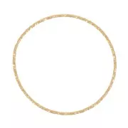29mm Round closed diamond ring - Fine gold plated x1