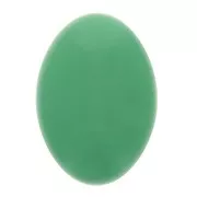 14x10mm Oval opaque resin cabochon - Green x1